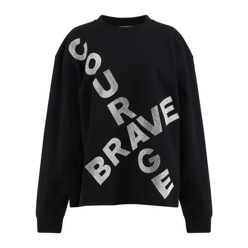black sweatshirt