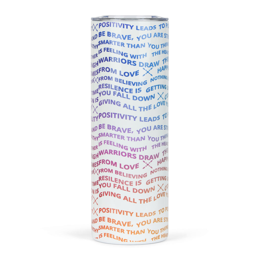 Insulated 20oz Tumbler in Rainbow Wave