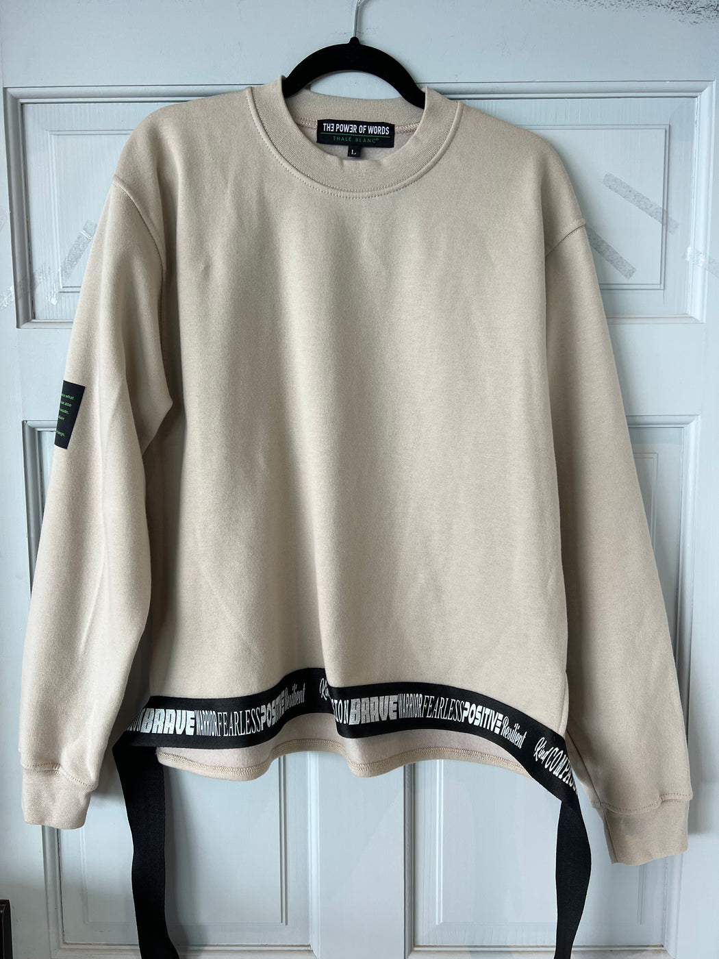 Crewneck sweatshirt in Sand Beige