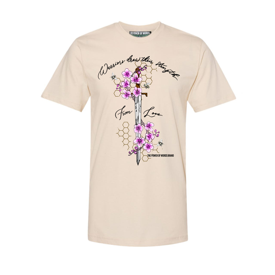 Sword Adult Tee in Cream
