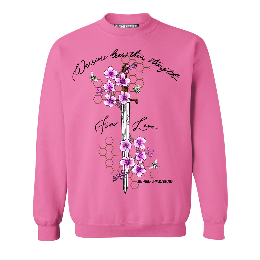 Sword Adult Crewneck in Bubble Gum