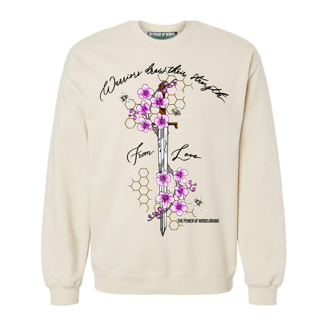 Sword Adult Crewneck in Cream