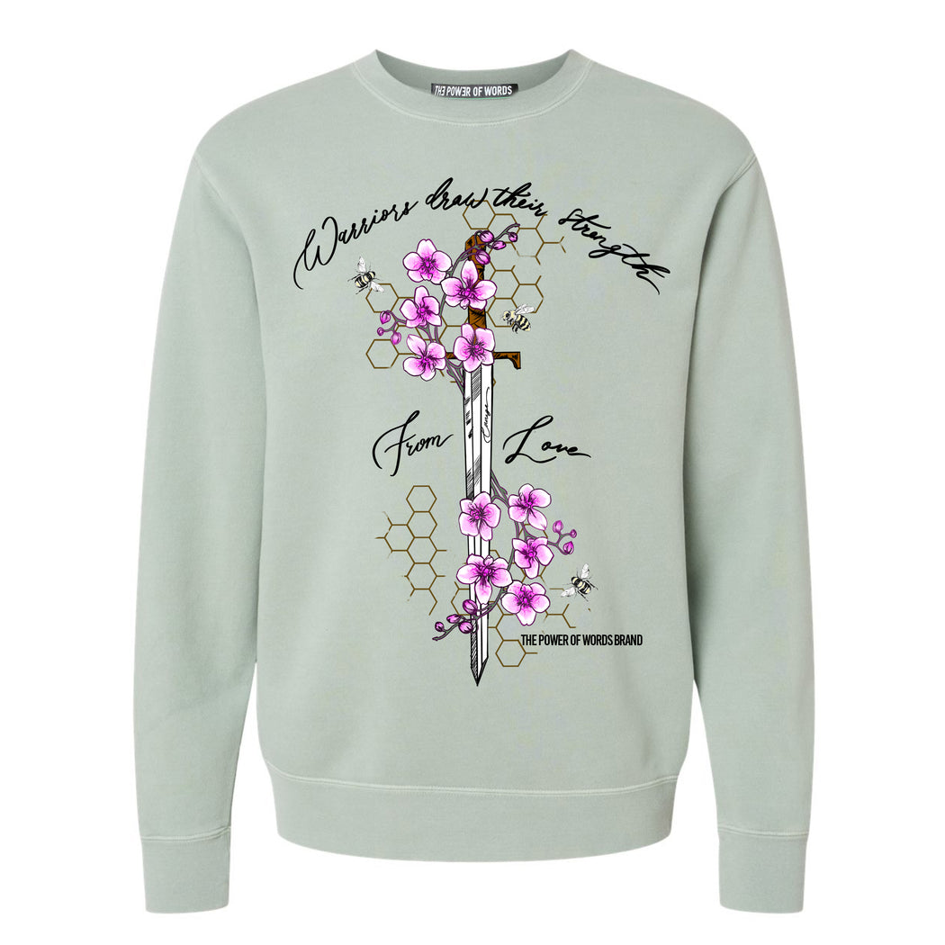 Sword Adult Crewneck in Sage