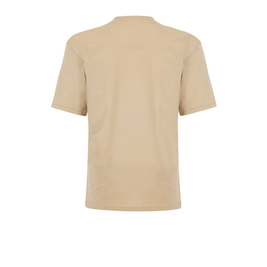 Flutter Crew Neck Tee Shirt in Sand