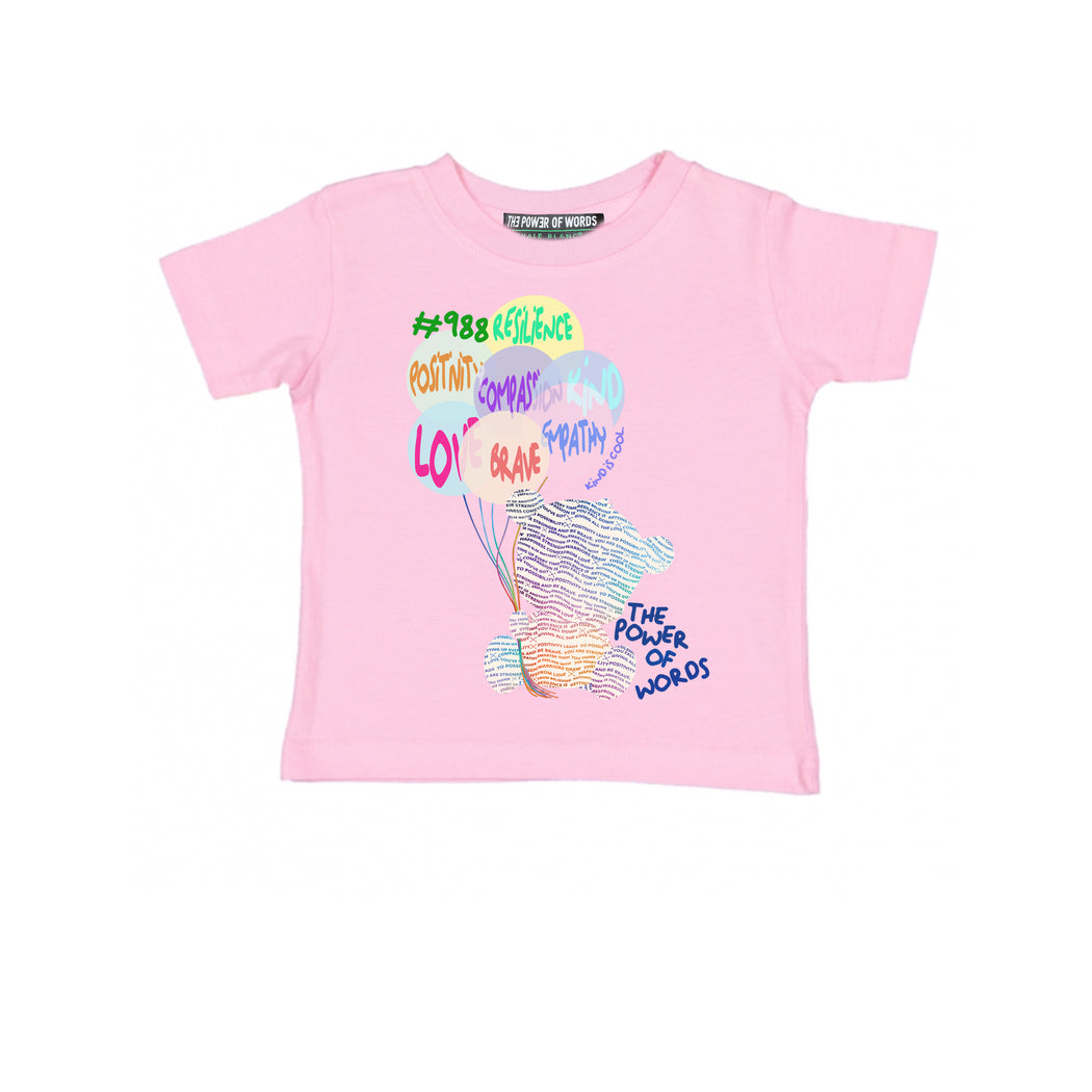 Teddy Kid's Tee in Pink