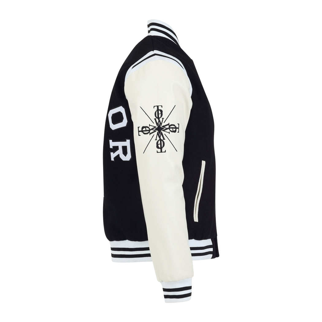 varsity bomber jacket men