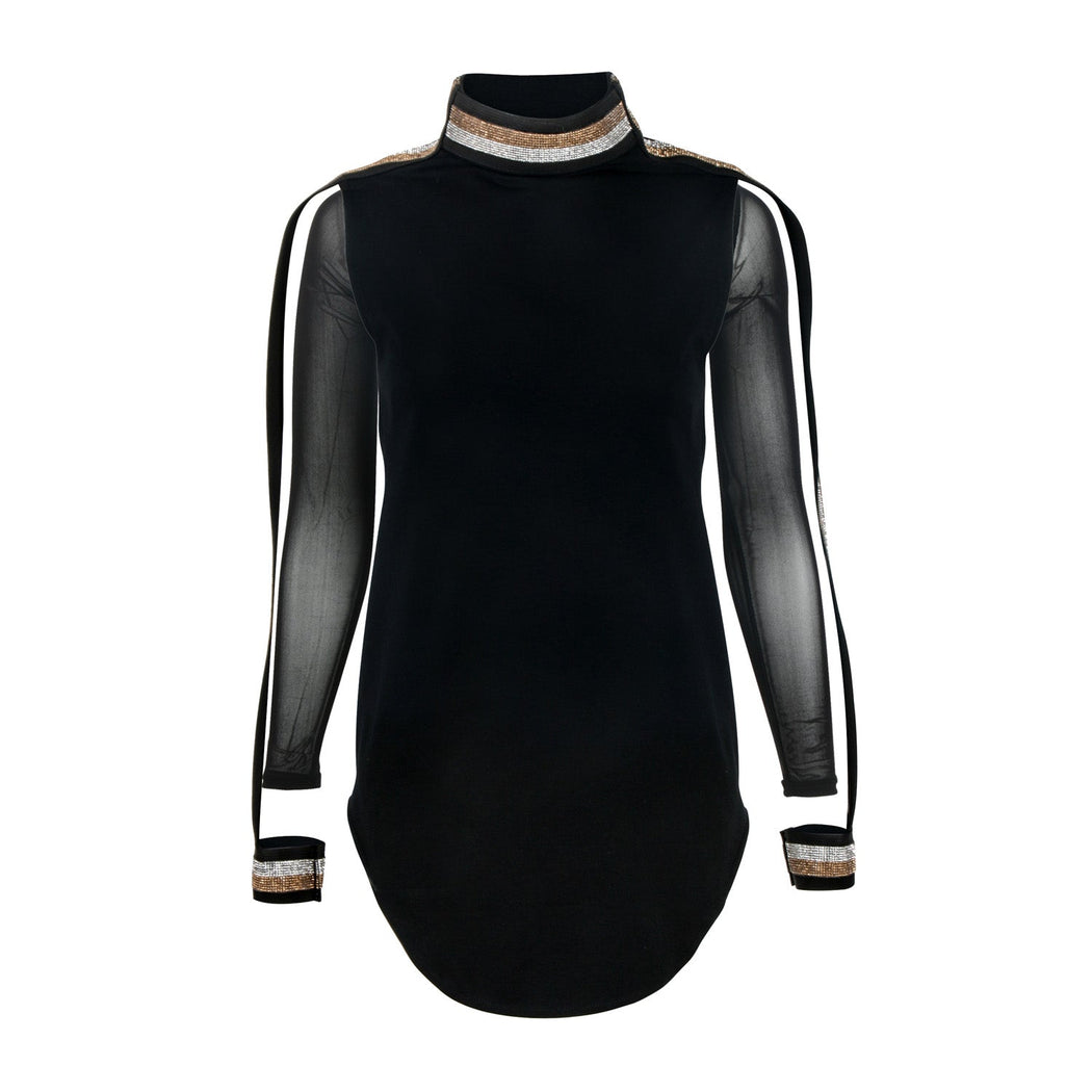 NAPA STRAPPED CRYSTAL SLEEVE TOP