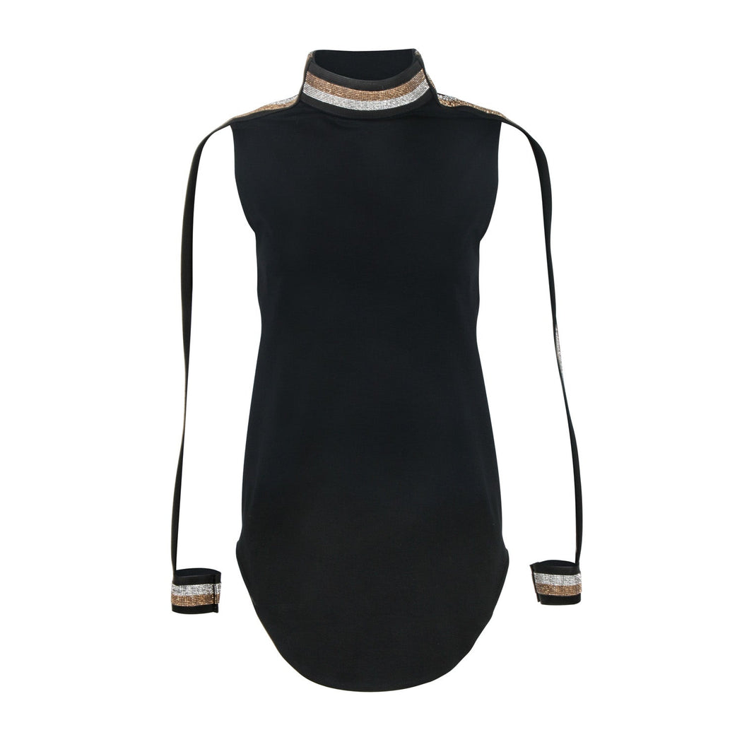 NAPA STRAPPED CRYSTAL SLEEVE TOP