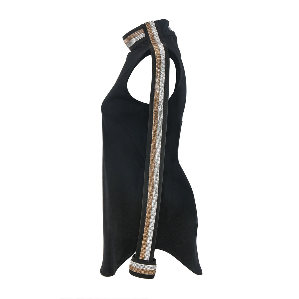 NAPA STRAPPED CRYSTAL SLEEVE TOP