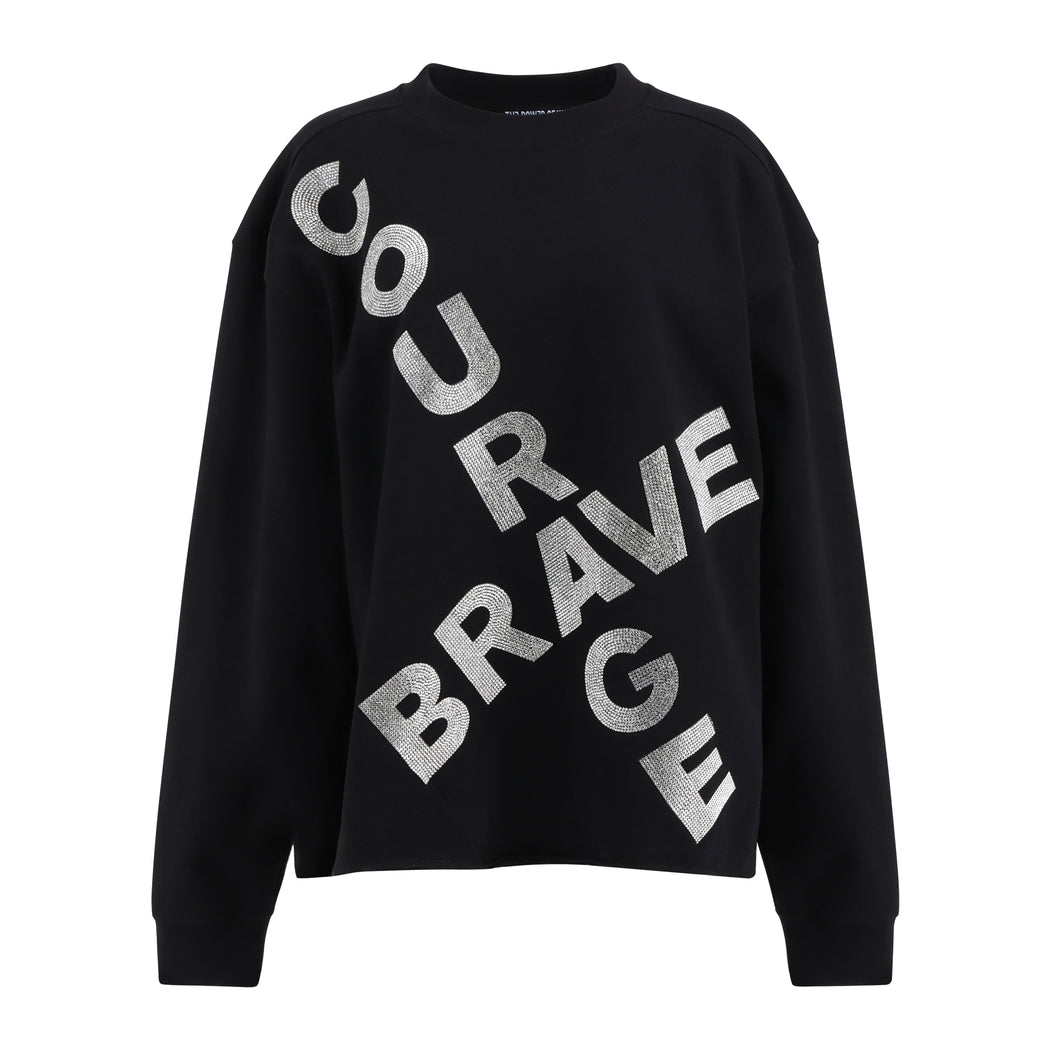 black sweatshirt