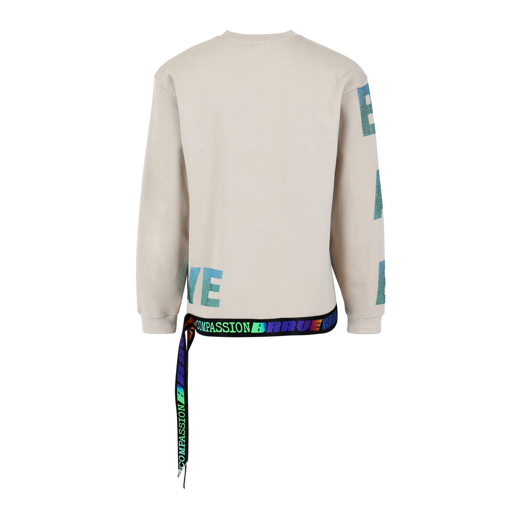 Brave Crewneck Sweatshirt in Sand