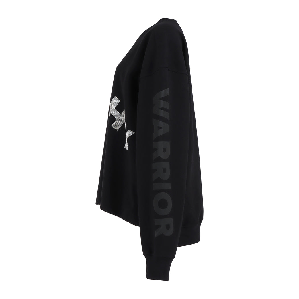 crewneck women, black