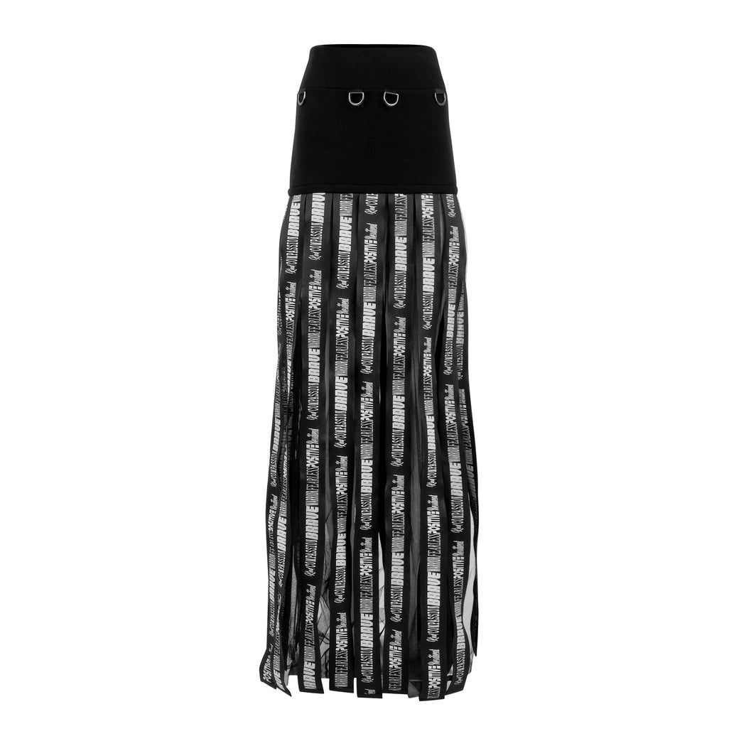 Diversity Skirt in Black with White