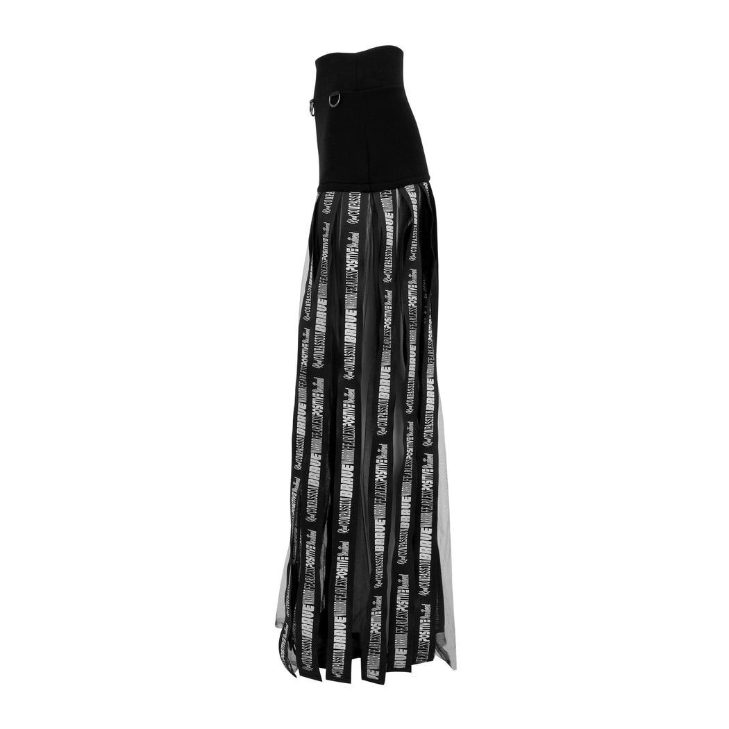 Diversity Skirt in Black with White