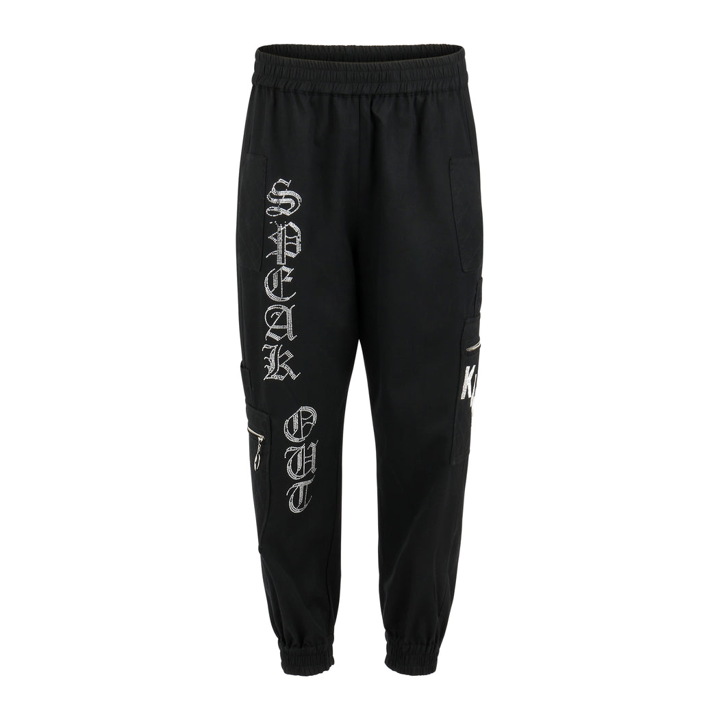 Speak Out Jogger in Black