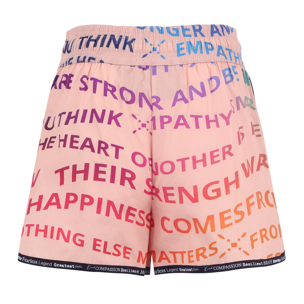 Rainbow Wave Shorts in Blush Multicolor