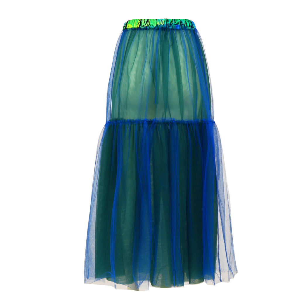 Compassion Tulle Skirt in Emerald Green
