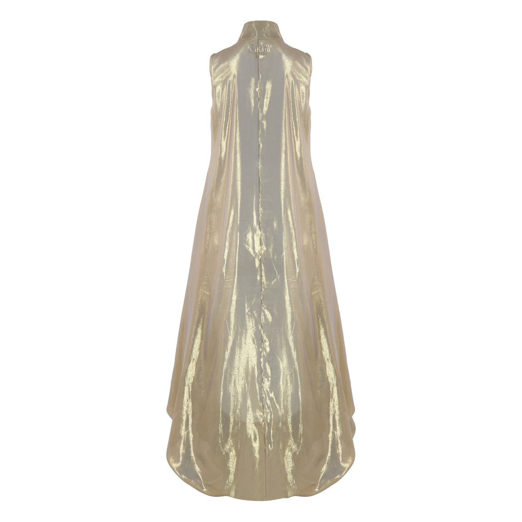 Balloon Dress in Gold