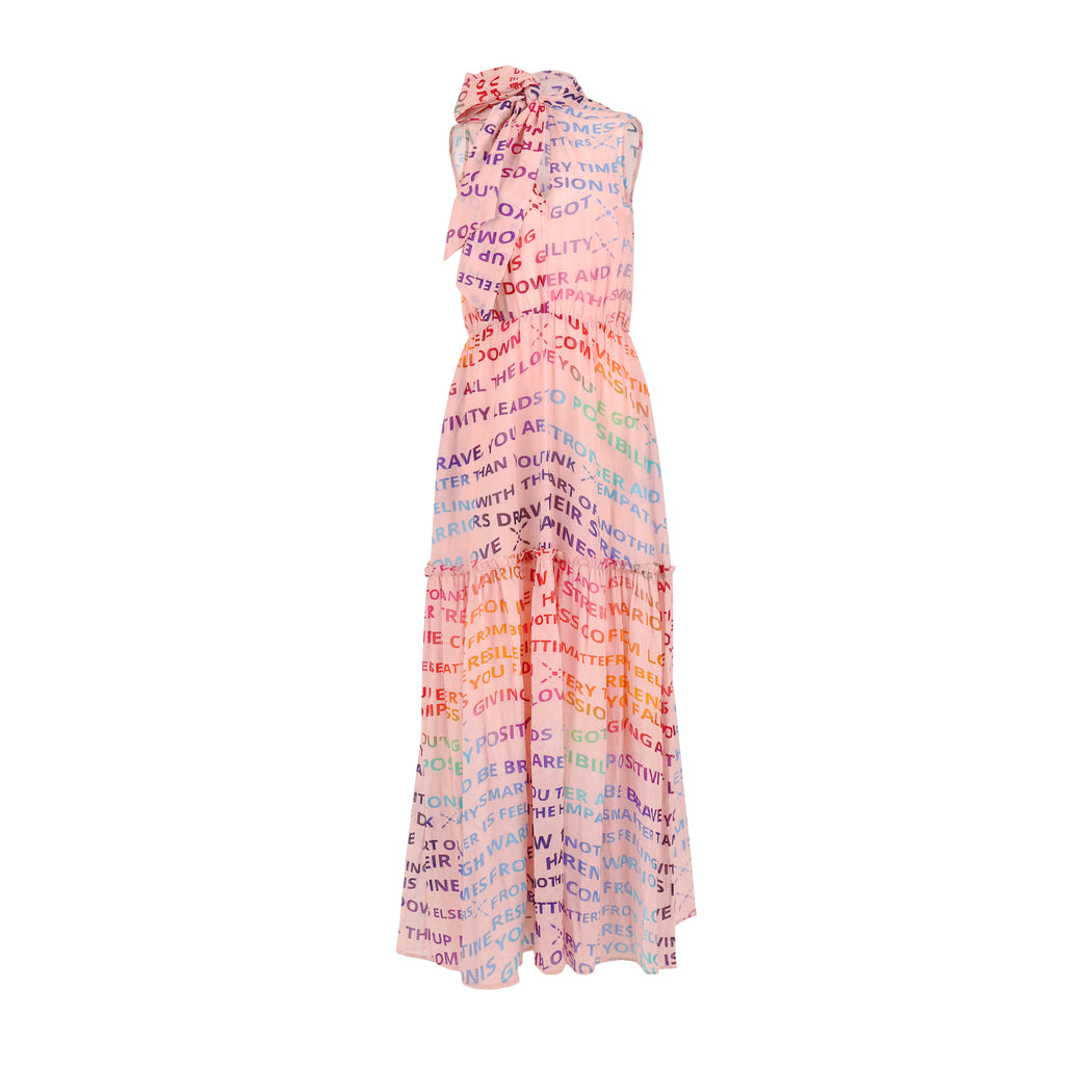 Rainbow Wave Printed Dress