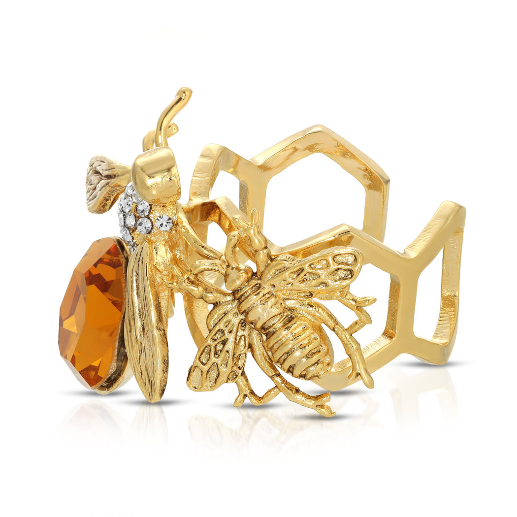 Bee Honeycomb Ring