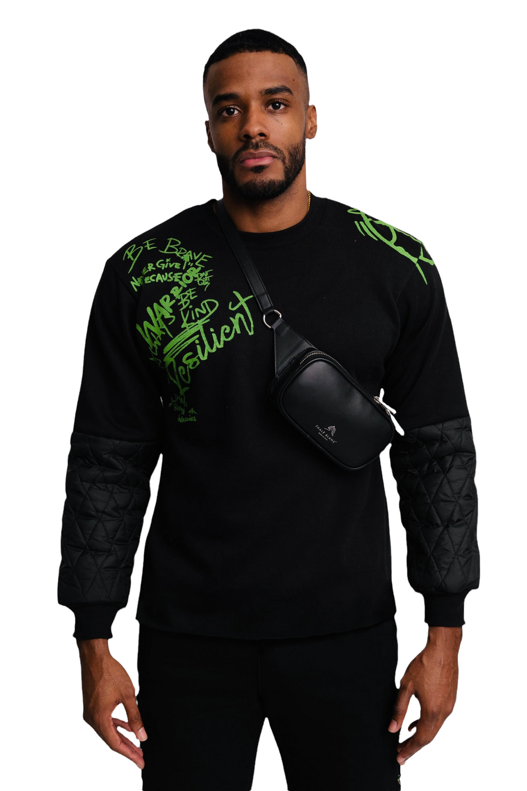 quilted sweatshirt mens